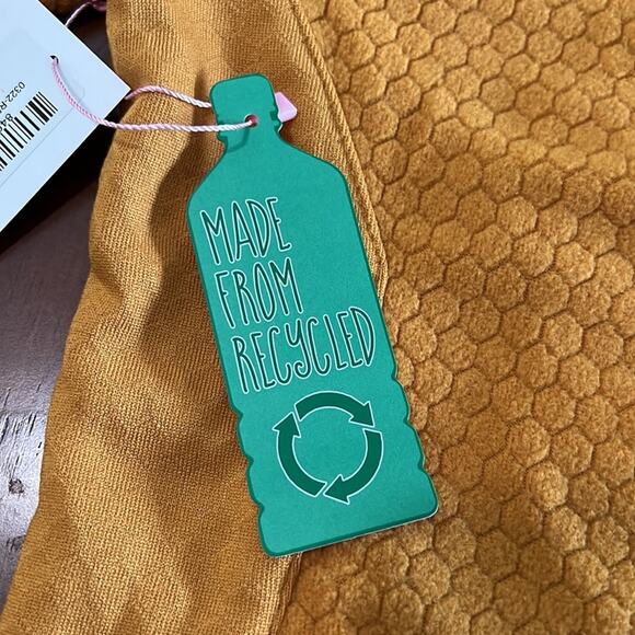 Simply Southern Gold Fleece Knit Jacket Woman Size Small Recycled Zip Front - Picture 6 of 9